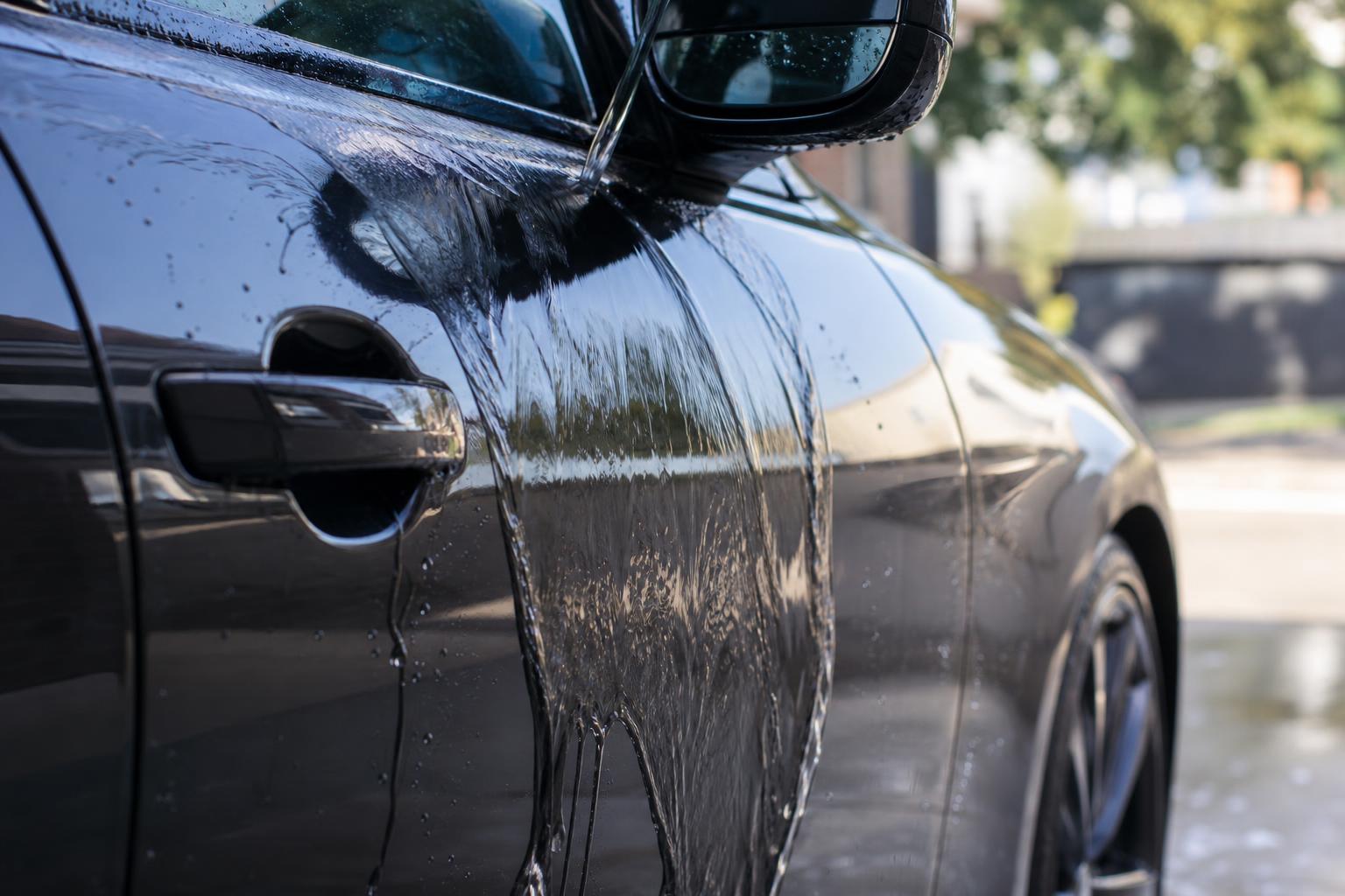 Self-cleaning sheeting detailing result